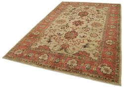 Collection of 6' 2'' x 9' 5'' Hand-Knotted Oushak Rug in a gallery layout