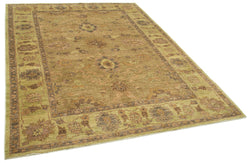 Collection of 6' 2'' x 8' 10'' Hand-Knotted Oushak Rug in a gallery layout