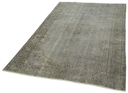 Collection of 4' 11'' x 8' 1'' Handmade Vintage Overdyed Rug in a gallery layout