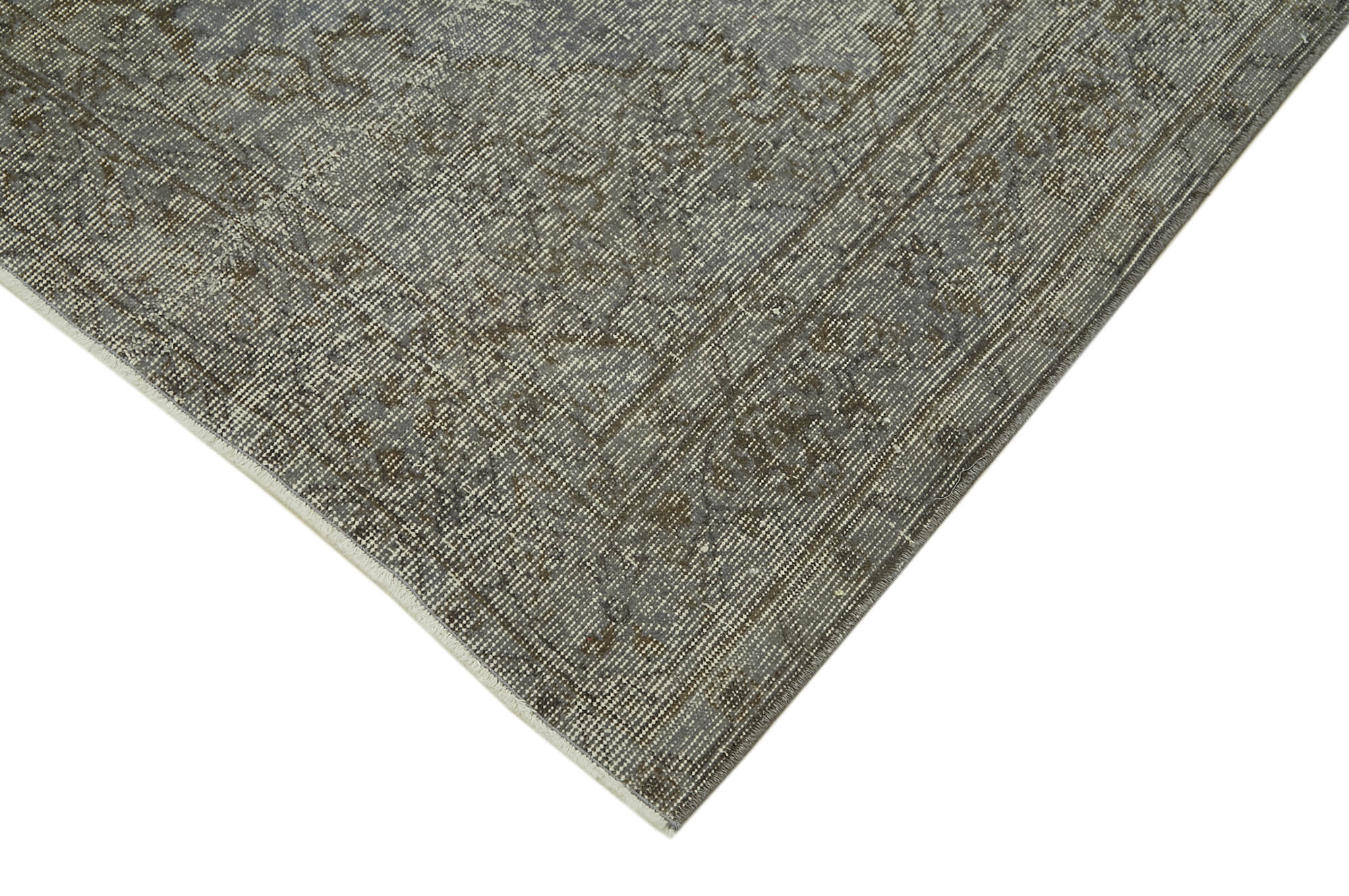 Collection of 4' 11'' x 8' 1'' Handmade Vintage Overdyed Rug in a gallery layout