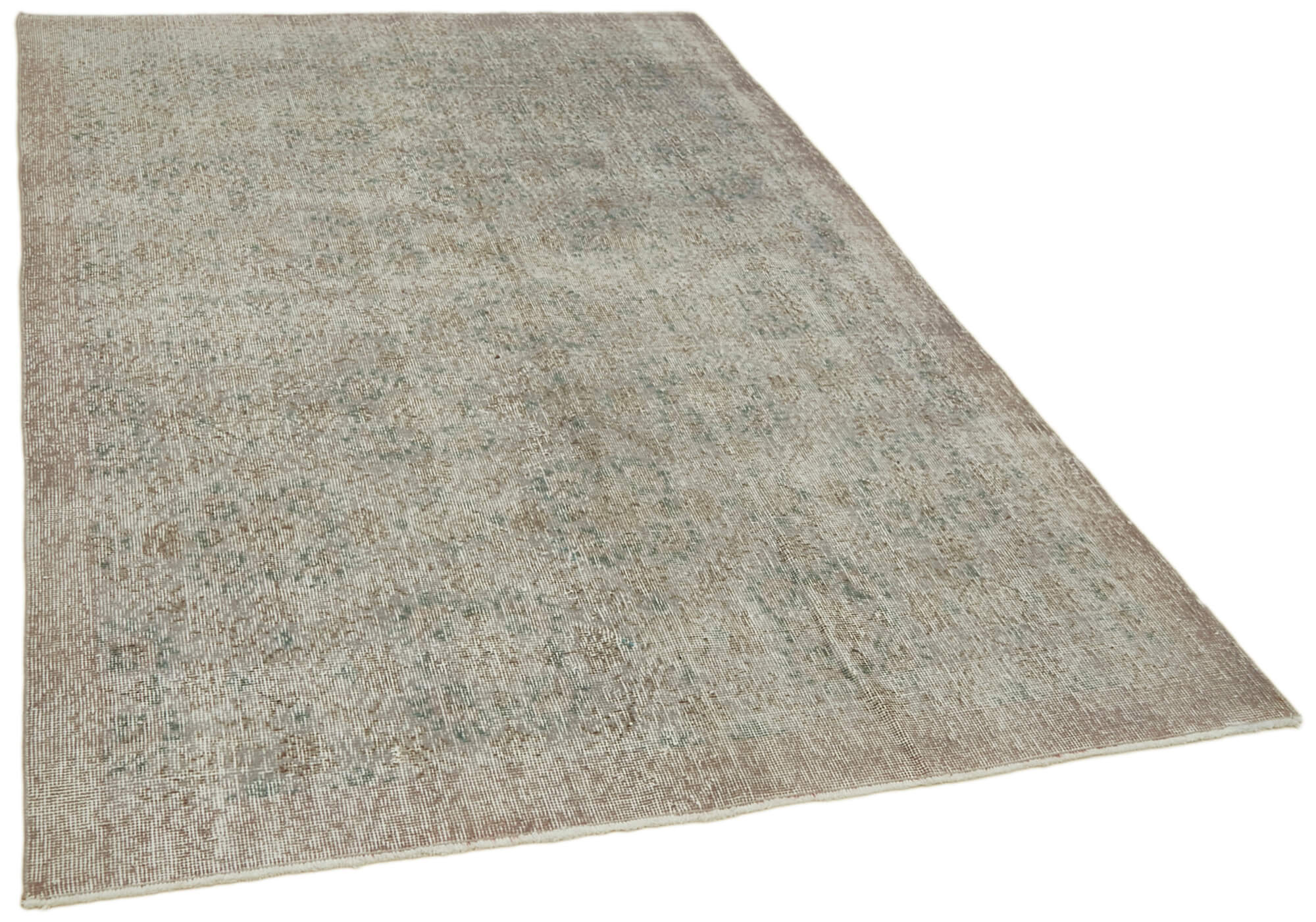 Collection of 5' 1'' x 8' 5'' Handmade Vintage Overdyed Rug in a gallery layout