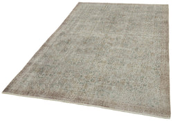 Collection of 5' 1'' x 8' 5'' Handmade Vintage Overdyed Rug in a gallery layout