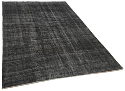 Collection of 5' 4'' x 8' 10'' Handmade Vintage Overdyed Rug in a gallery layout