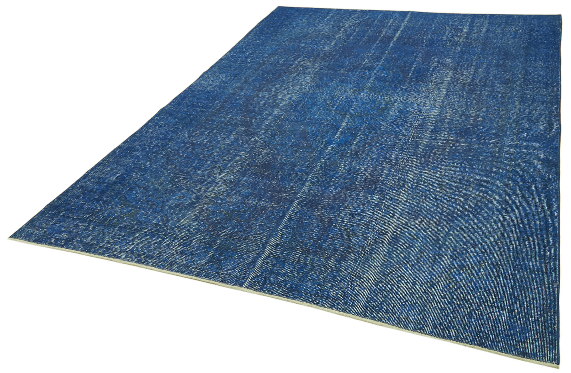 Collection of 6' 8'' x 9' 9'' Handmade Vintage Overdyed Rug in a gallery layout