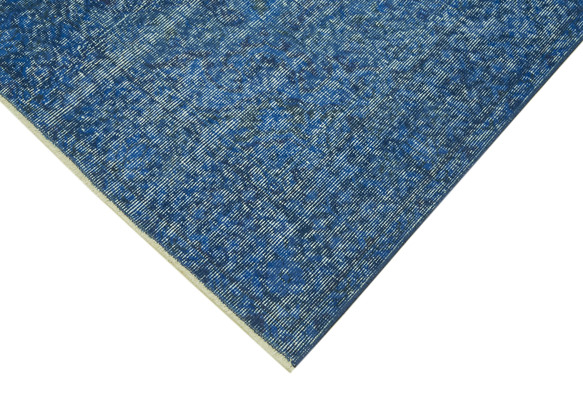 Collection of 6' 8'' x 9' 9'' Handmade Vintage Overdyed Rug in a gallery layout