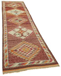 Collection of 2' 11'' x 12' 2'' Handmade Runner Rug in a gallery layout