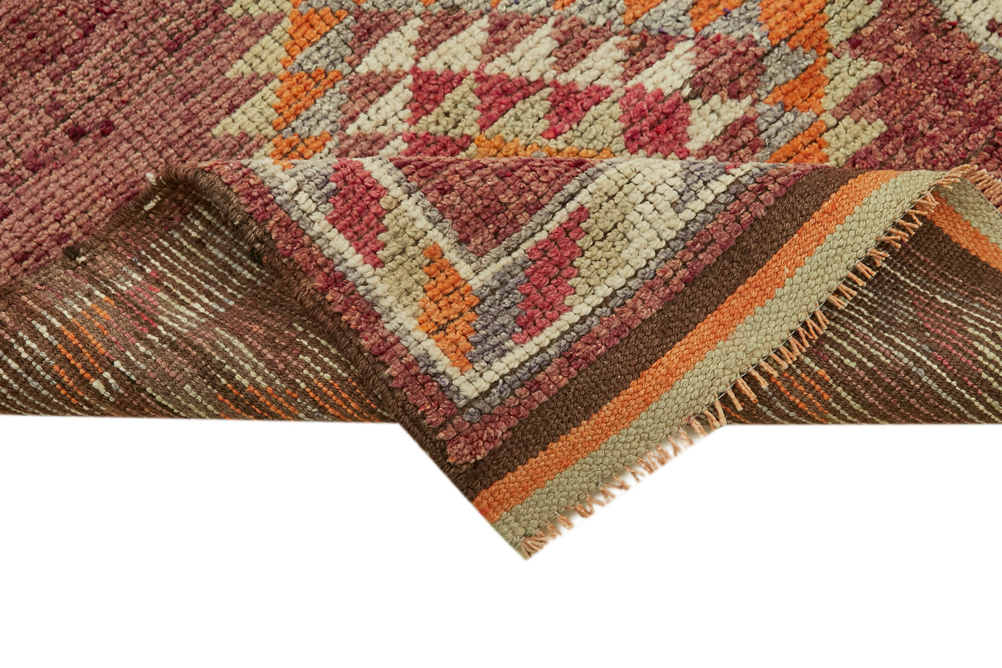 Collection of 2' 11'' x 12' 2'' Handmade Runner Rug in a gallery layout