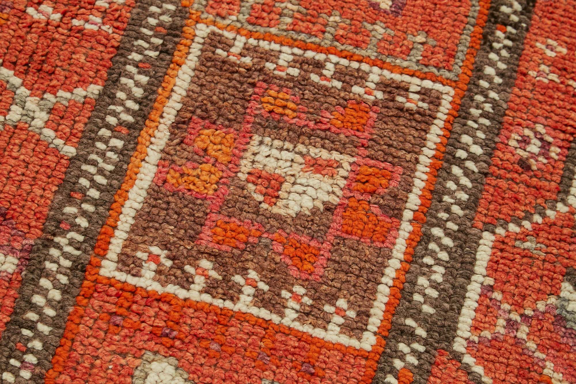 Collection of 2' 7'' x 11' 8'' Handmade Runner Rug in a gallery layout