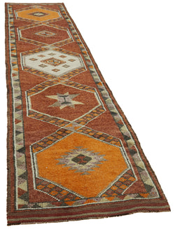 Collection of 2' 11'' x 12' 10'' Handmade Runner Rug in a gallery layout