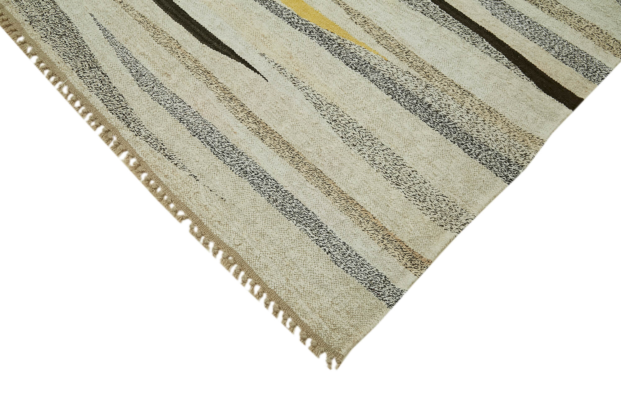 Collection of 8' 1'' x 11' 11'' Turkish Hemp Kilim Rug in a gallery layout