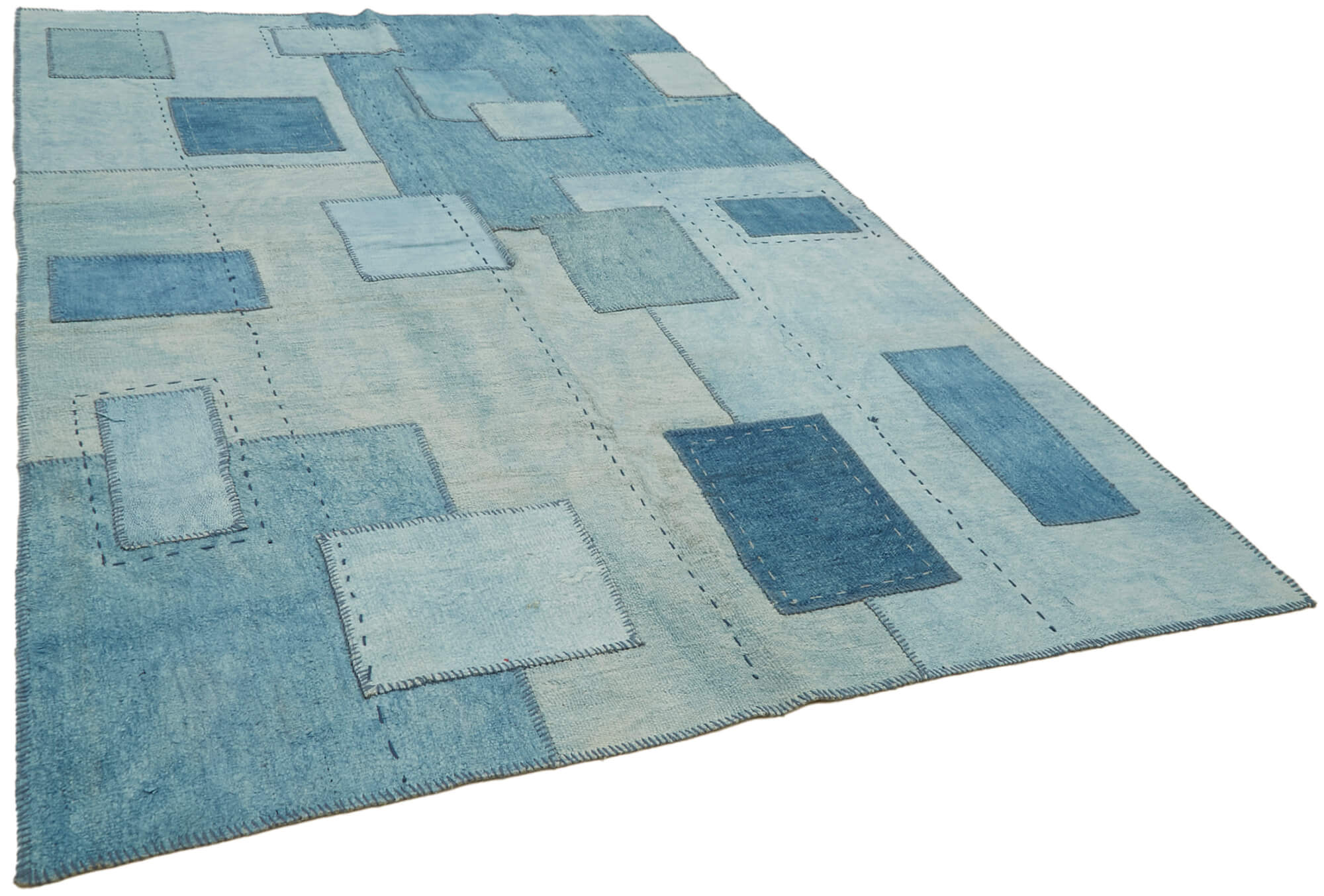 Collection of 6' 7'' x 9' 9'' Turkish Hemp Kilim Rug in a gallery layout