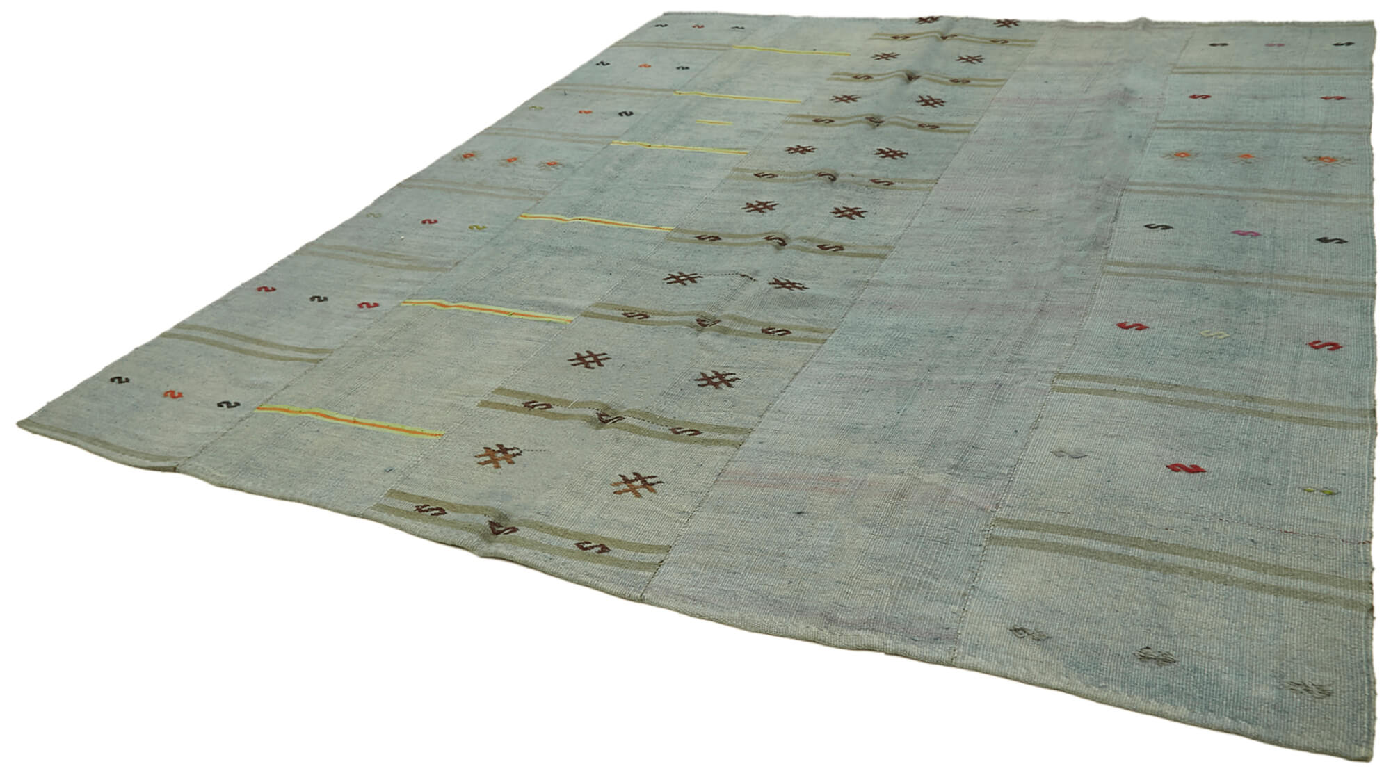 Collection of 10' x 11' 6'' Turkish Hemp Kilim Rug in a gallery layout