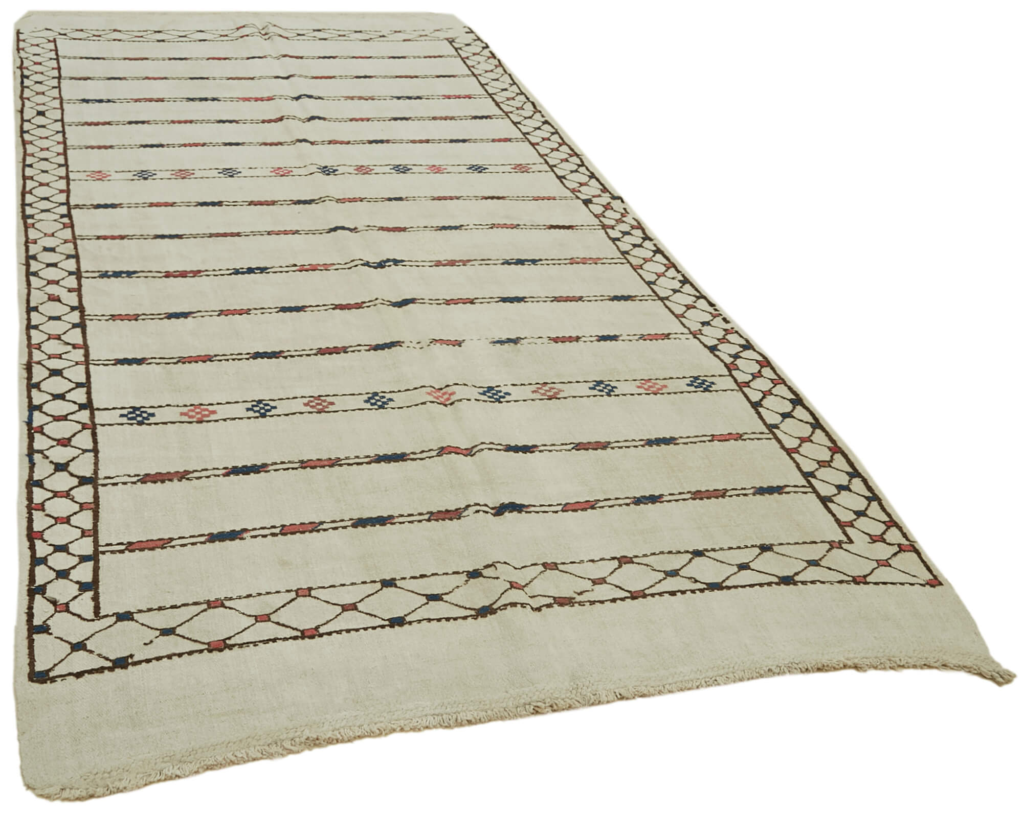 Collection of 5' 5'' x 10' 6'' Turkish Hemp Kilim Rug in a gallery layout