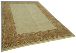 Collection of 6' 9'' x 9' 8'' Hand-Knotted Oushak Rug in a gallery layout