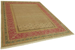 Collection of 6' 11'' x 8' 7'' Hand-Knotted Oushak Rug in a gallery layout