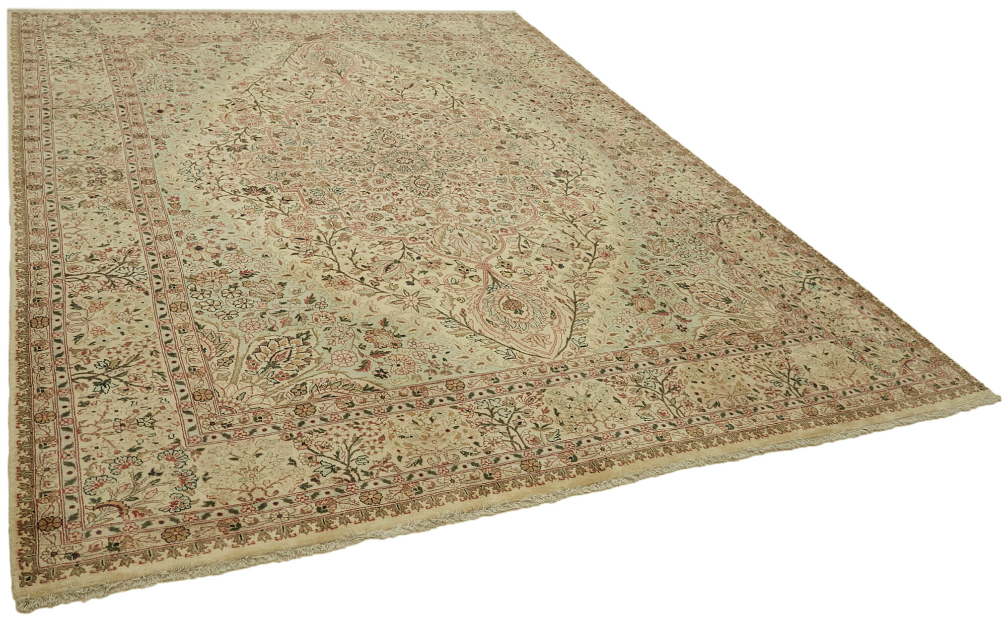 Collection of 8' 0'' x 10' 0'' Hand-Knotted Oushak Rug in a gallery layout