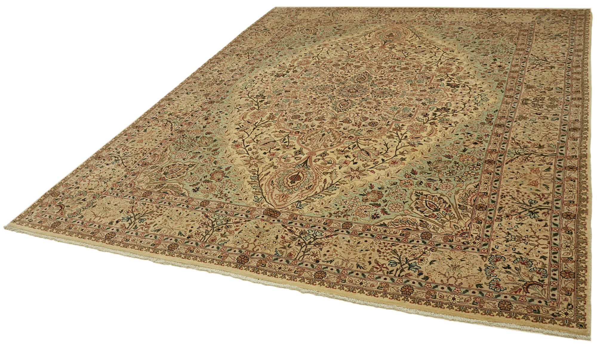 Collection of 8' 0'' x 10' 0'' Hand-Knotted Oushak Rug in a gallery layout