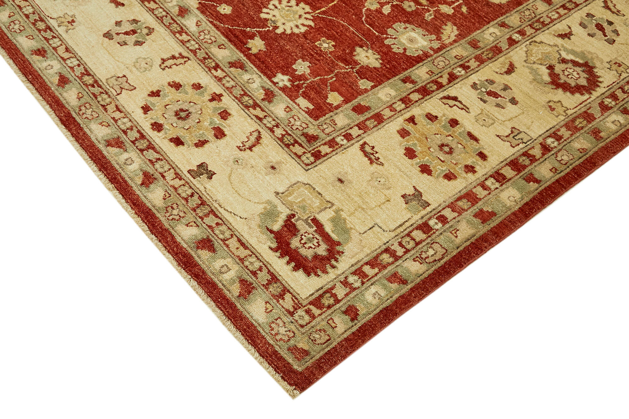 Collection of 8' 1'' x 9' 10'' Hand-Knotted Oushak Rug in a gallery layout