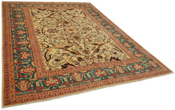 Collection of 8' 1'' x 10' 1'' Hand-Knotted Oushak Rug in a gallery layout