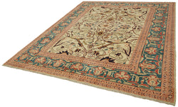 Collection of 8' 1'' x 10' 1'' Hand-Knotted Oushak Rug in a gallery layout