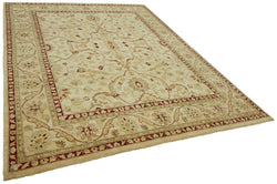 Collection of 8' 1'' x 10' 5'' Hand-Knotted Oushak Rug in a gallery layout