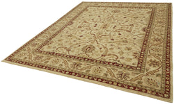 Collection of 8' 1'' x 10' 5'' Hand-Knotted Oushak Rug in a gallery layout