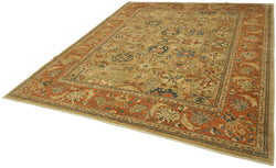 Collection of 8' 1'' x 9' 9'' Hand-Knotted Oushak Rug in a gallery layout