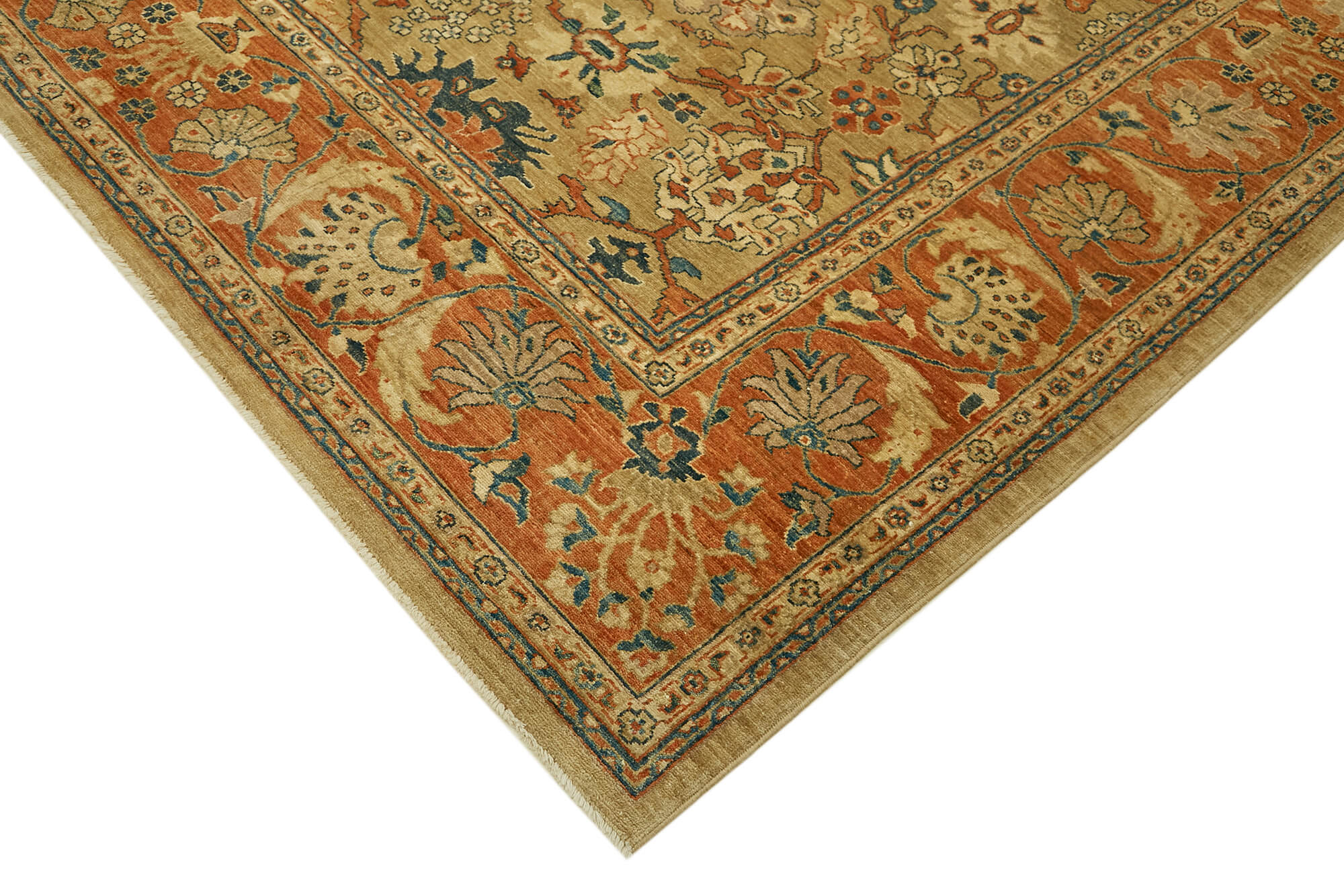 Collection of 8' 1'' x 9' 9'' Hand-Knotted Oushak Rug in a gallery layout