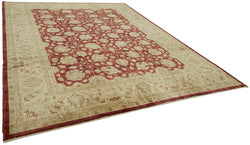 Collection of 9' x 11' 6'' Hand-Knotted Oushak Rug in a gallery layout