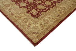 Collection of 9' x 11' 6'' Hand-Knotted Oushak Rug in a gallery layout