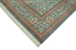 Collection of 9' 1'' x 12' 2'' Hand-Knotted Oushak Rug in a gallery layout