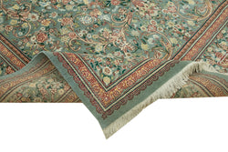 Collection of 9' 1'' x 12' 2'' Hand-Knotted Oushak Rug in a gallery layout