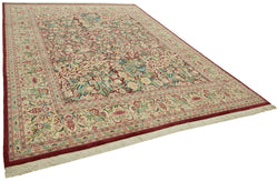 Collection of 8' 11'' x 12' 0'' Hand-Knotted Oushak Rug in a gallery layout