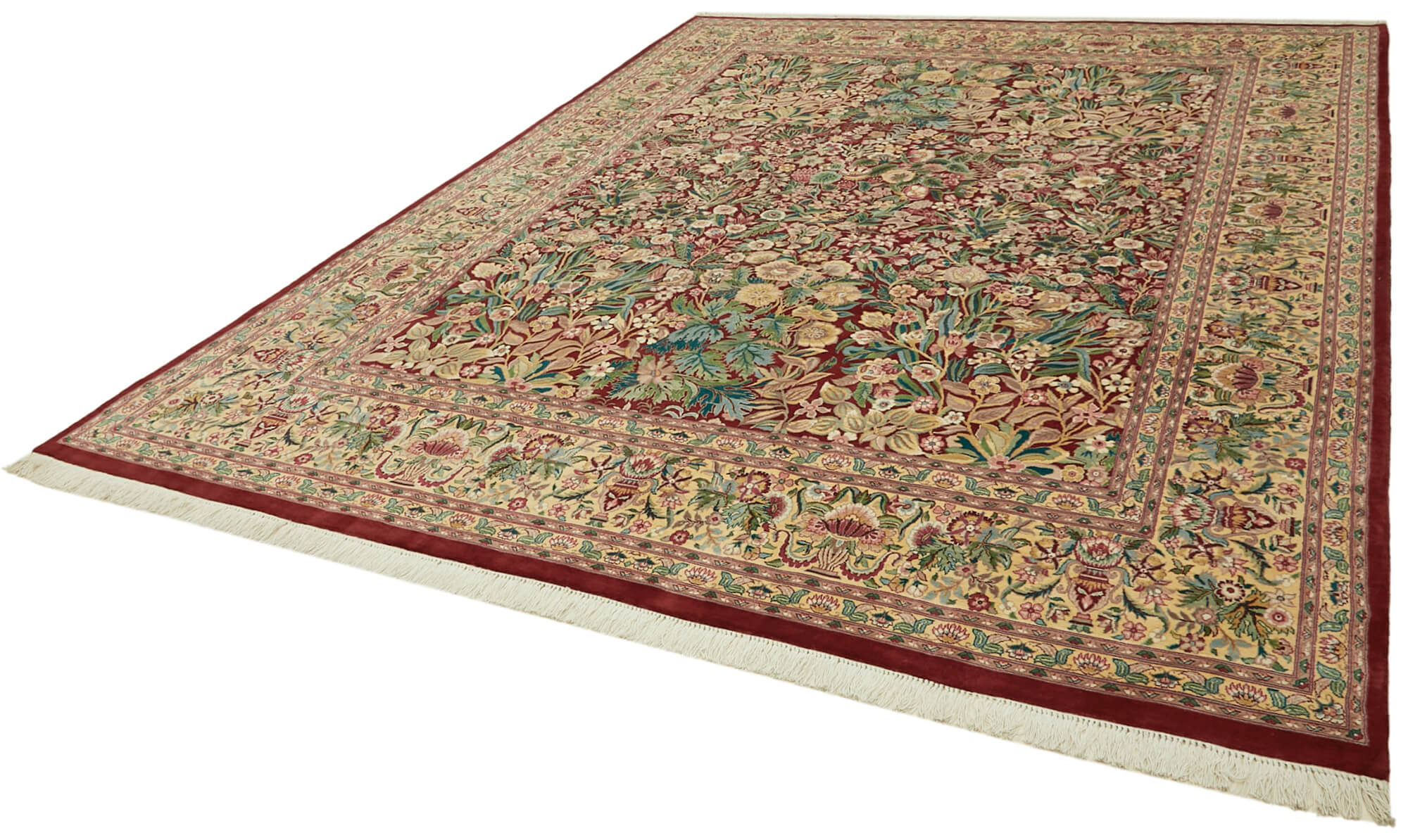 Collection of 8' 11'' x 12' 0'' Hand-Knotted Oushak Rug in a gallery layout