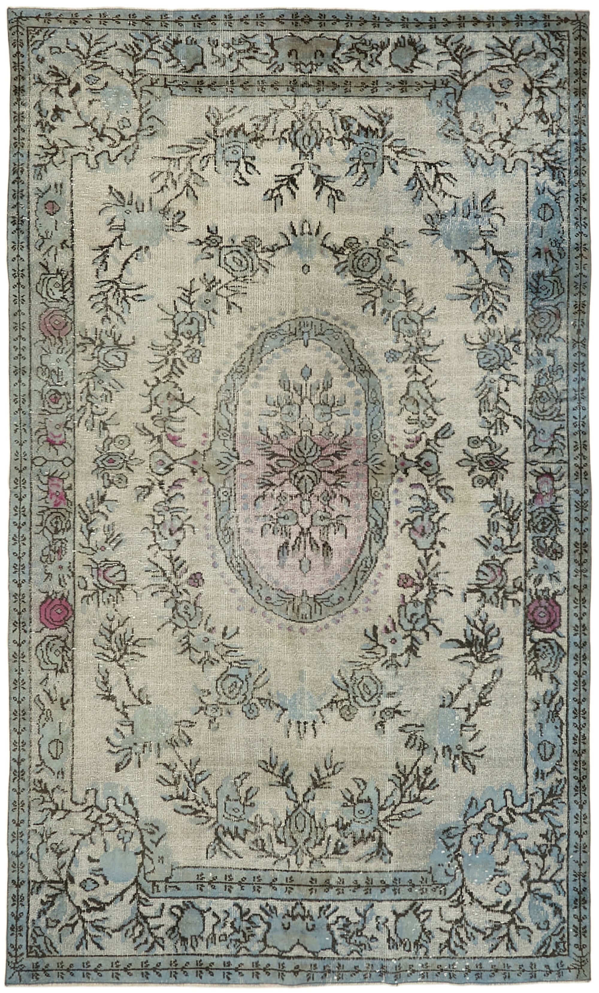 Collection of 6' x 9' 9'' Over-dyed Turkish Rug in a gallery layout