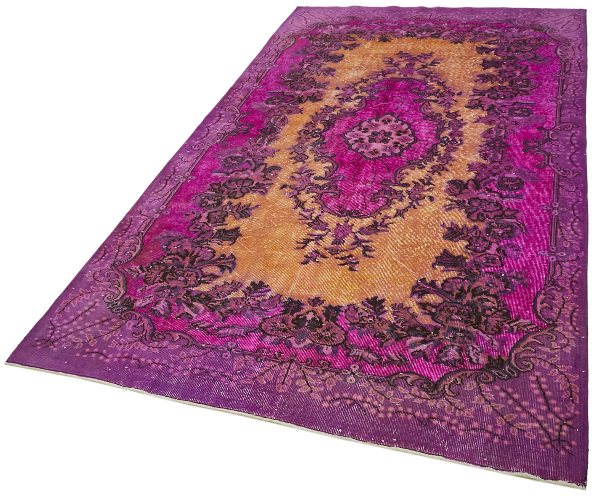 Collection of 6' 1'' x 9' 9'' Turkish Hand Carved Rug in a gallery layout