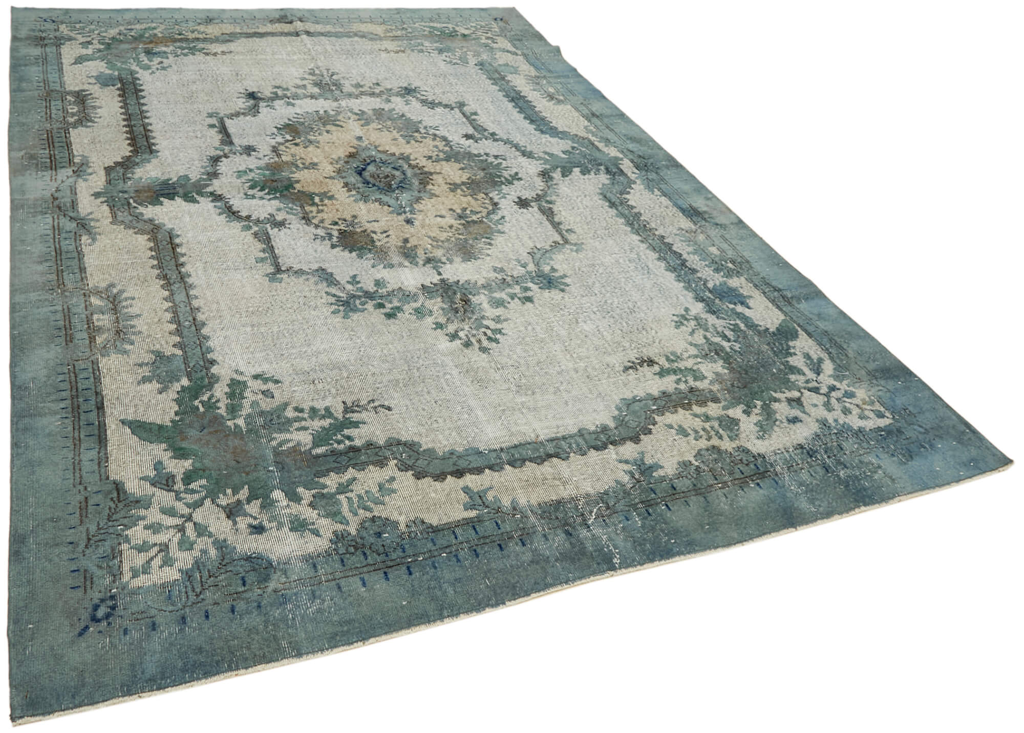 Collection of 7' 3'' x 10' 2'' Turkish Hand Carved Rug in a gallery layout