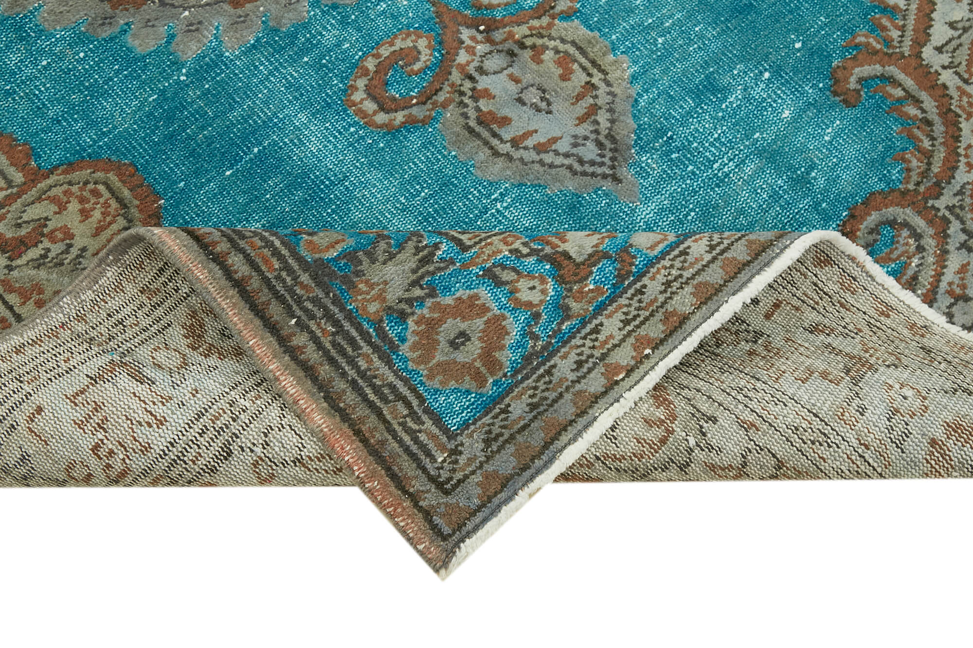 Collection of 5' 1'' x 8' 7'' Turkish Hand Carved Rug in a gallery layout