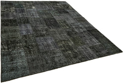 Collection of 8' 2'' x 9' 10'' Hand-Knotted Turkish Patchwork Rug in a gallery layout