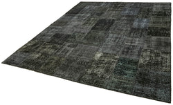 Collection of 8' 2'' x 9' 10'' Hand-Knotted Turkish Patchwork Rug in a gallery layout