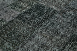 Collection of 8' 2'' x 9' 10'' Hand-Knotted Turkish Patchwork Rug in a gallery layout