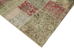 Collection of 8' 3'' x 9' 10'' Hand-Knotted Turkish Patchwork Rug in a gallery layout