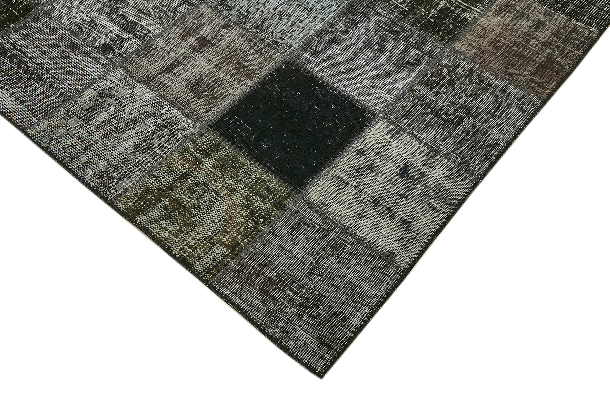 Collection of 8' 6'' x 11' 8'' Hand-Knotted Turkish Patchwork Rug in a gallery layout