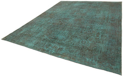 Collection of 9' 7'' x 12' 8'' Turquoise Handmade Persian Rug in a gallery layout