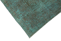 Collection of 9' 7'' x 12' 8'' Turquoise Handmade Persian Rug in a gallery layout