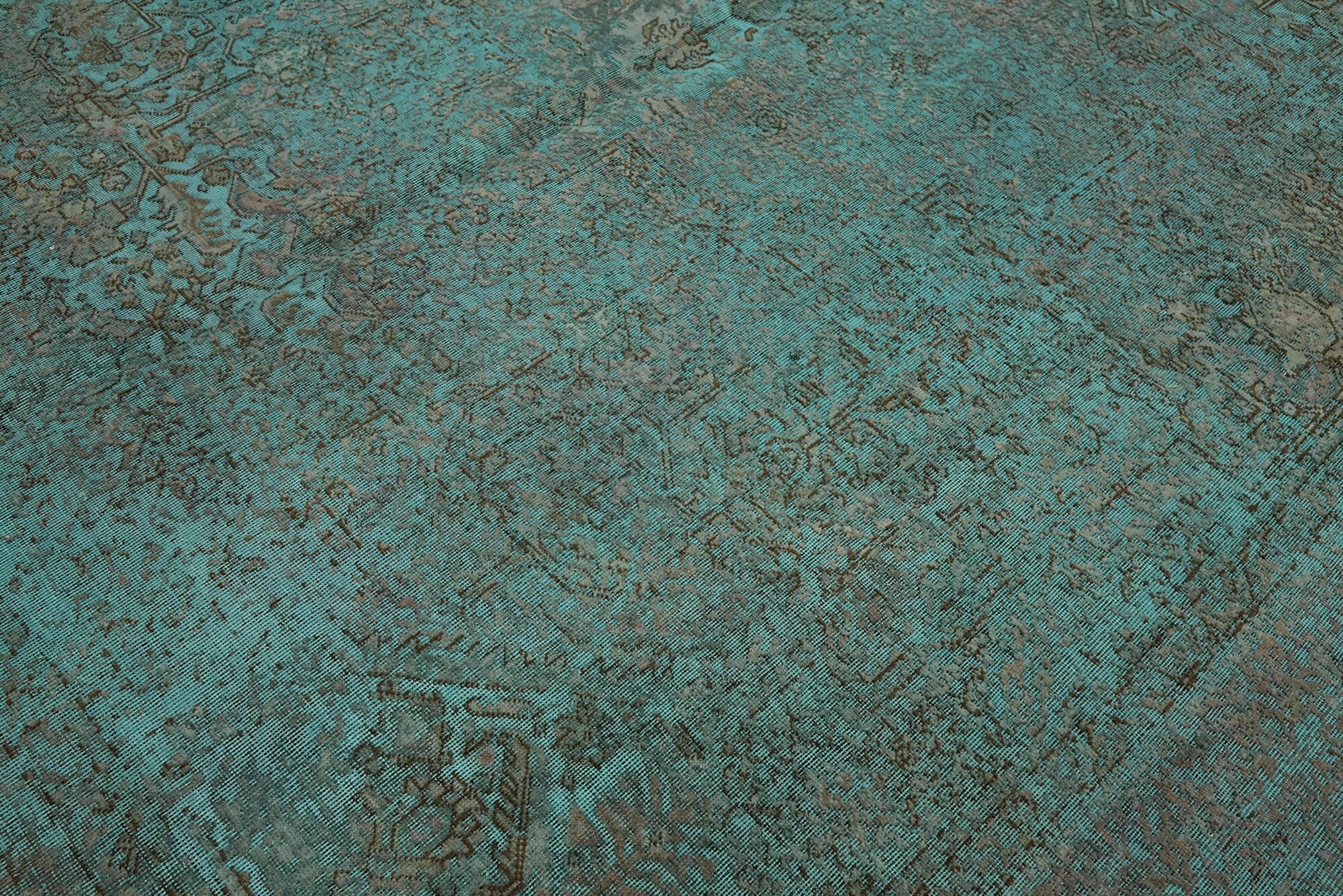 Collection of 9' 7'' x 12' 8'' Turquoise Handmade Persian Rug in a gallery layout