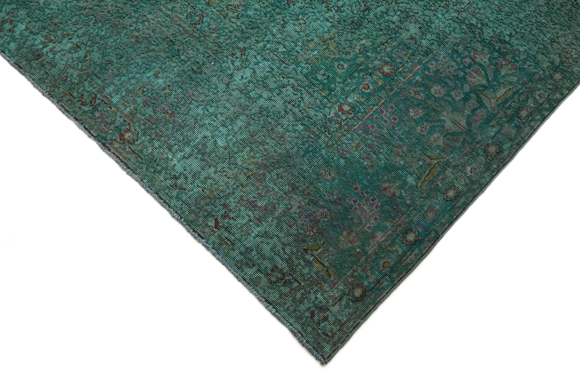 Collection of 9' 10'' x 13' Turquoise Handmade Persian Rug in a gallery layout