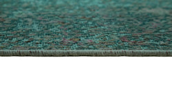 Collection of 9' 10'' x 13' Turquoise Handmade Persian Rug in a gallery layout