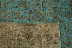 Collection of 7' 7'' x 10' 6'' Turquoise Hand-Knotted Large Area Rug in a gallery layout