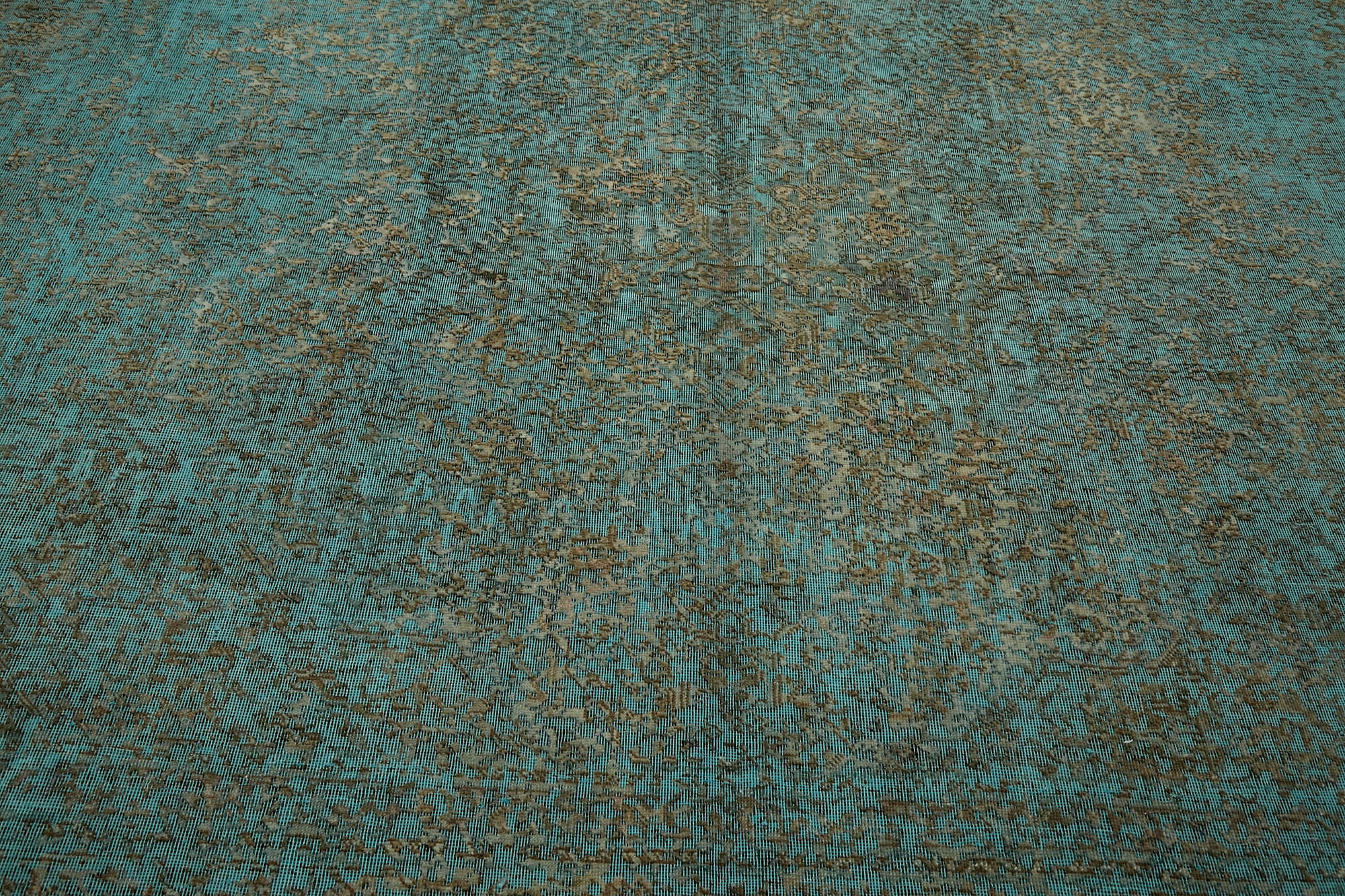 Collection of 7' 7'' x 10' 6'' Turquoise Hand-Knotted Large Area Rug in a gallery layout